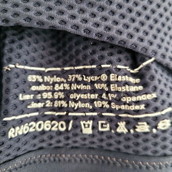 Outdoor Voices Powerhouse Sports Bra Sz L/XL DD Front Zip Melon/Dark Sky Orange - Picture 5 of 5